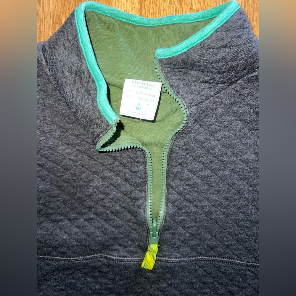 Crewcuts Reversible Quarter Zip - Picture 2 of 5